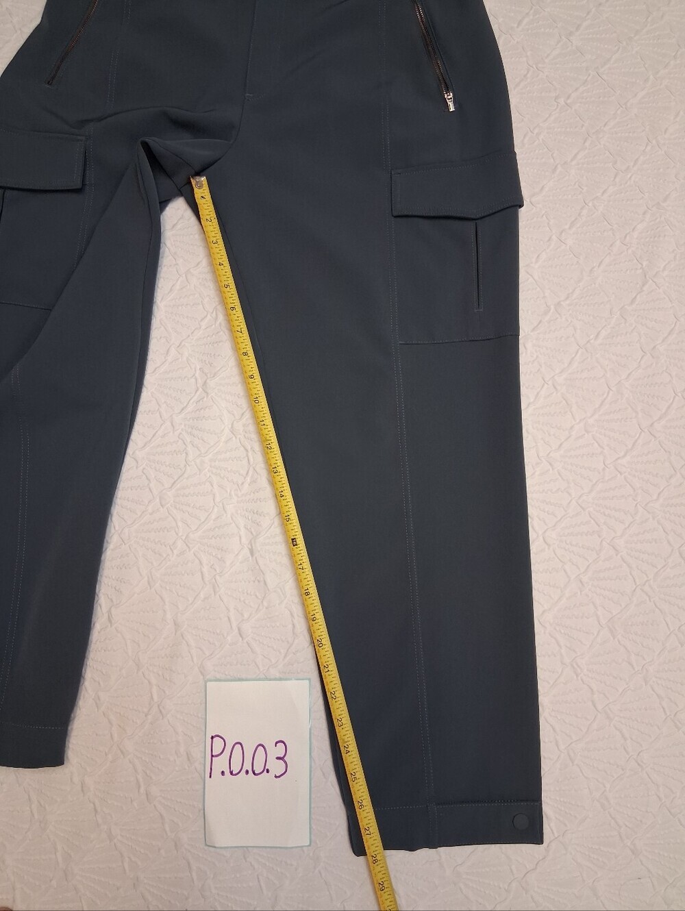 Athleta Women 's Slate Gray Cargo Pants Size 16 - Picture 15 of 16